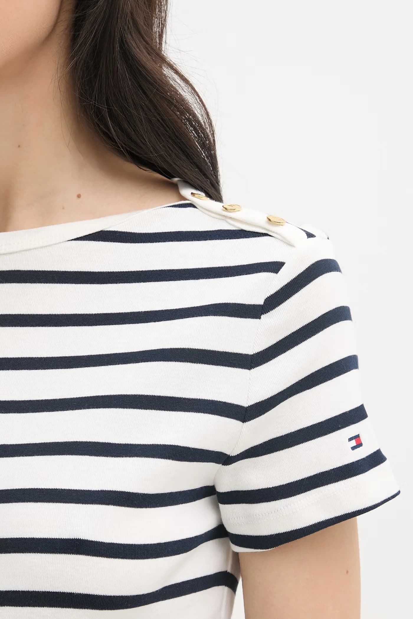 Женская хлопковая футболка бежевая для женщин - фото 5