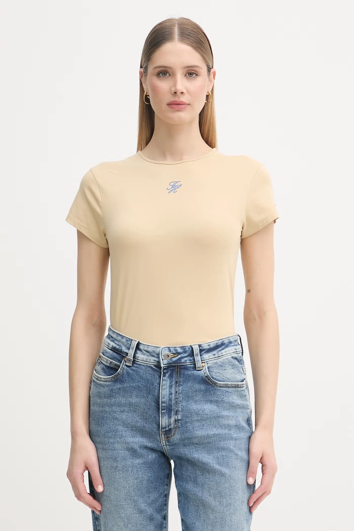 ЛЕТО женская футболка бежевая для женщин