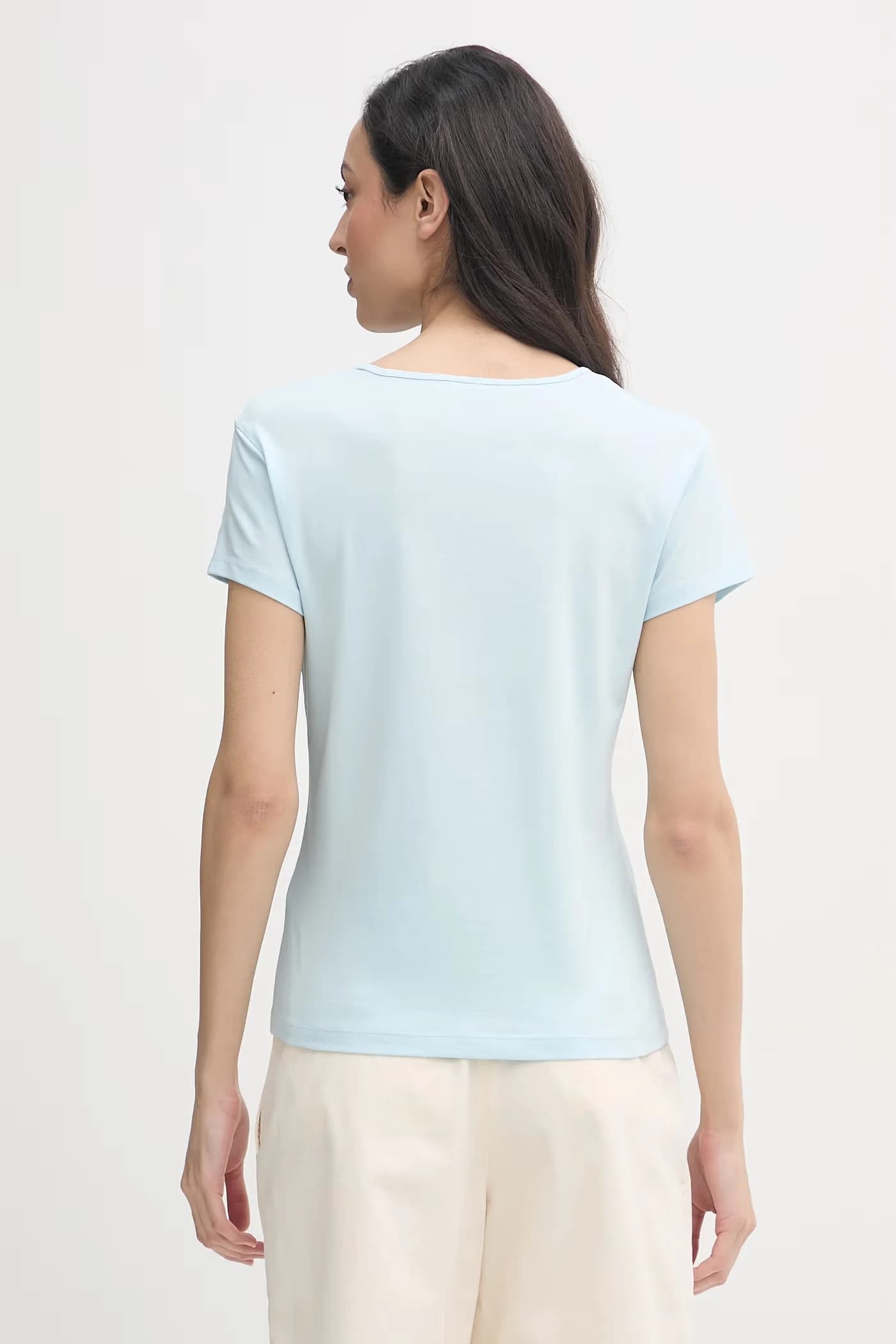 ЛЕТО женская футболка синяя для женщин - фото 3