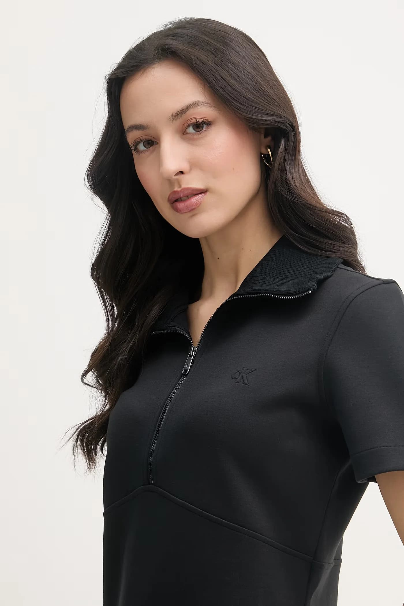 Платье из вискозы черное для женщин - фото 4