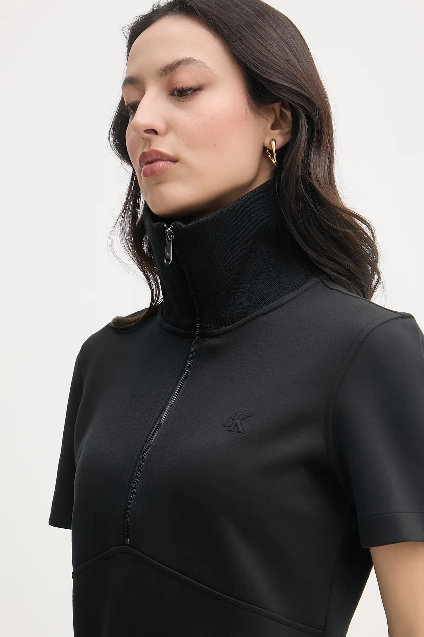 Платье из вискозы черное для женщин - фото 5