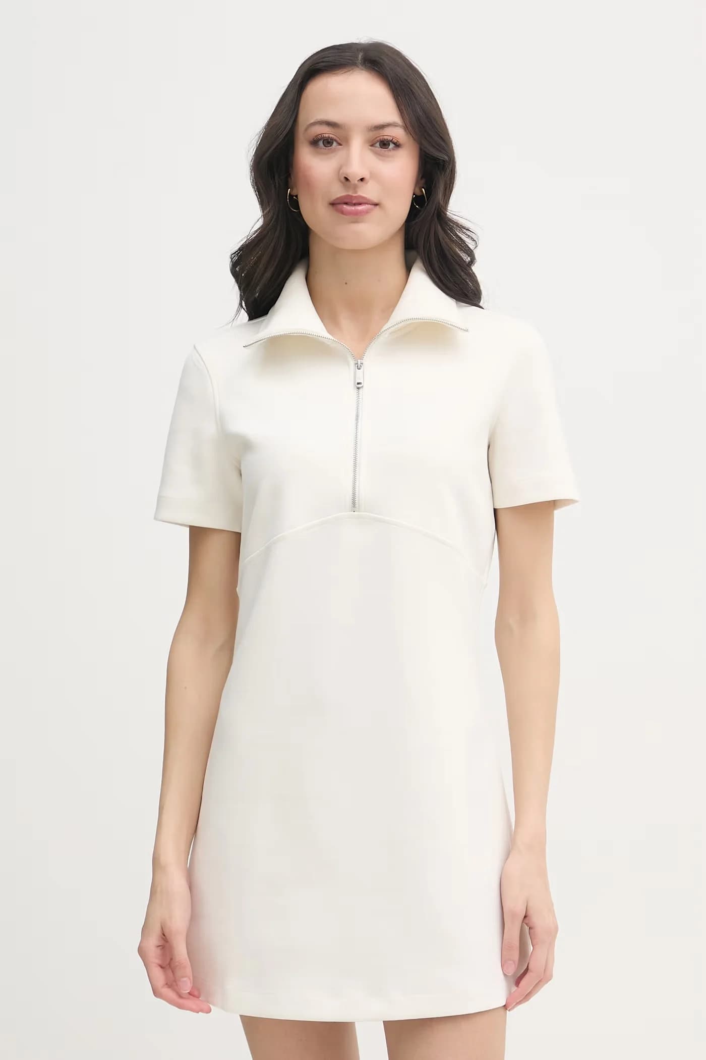 Платье из вискозы бежевое для женщин