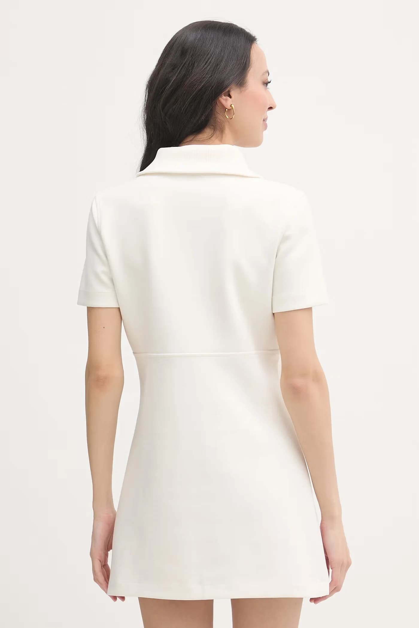 Платье из вискозы бежевое для женщин - фото 3