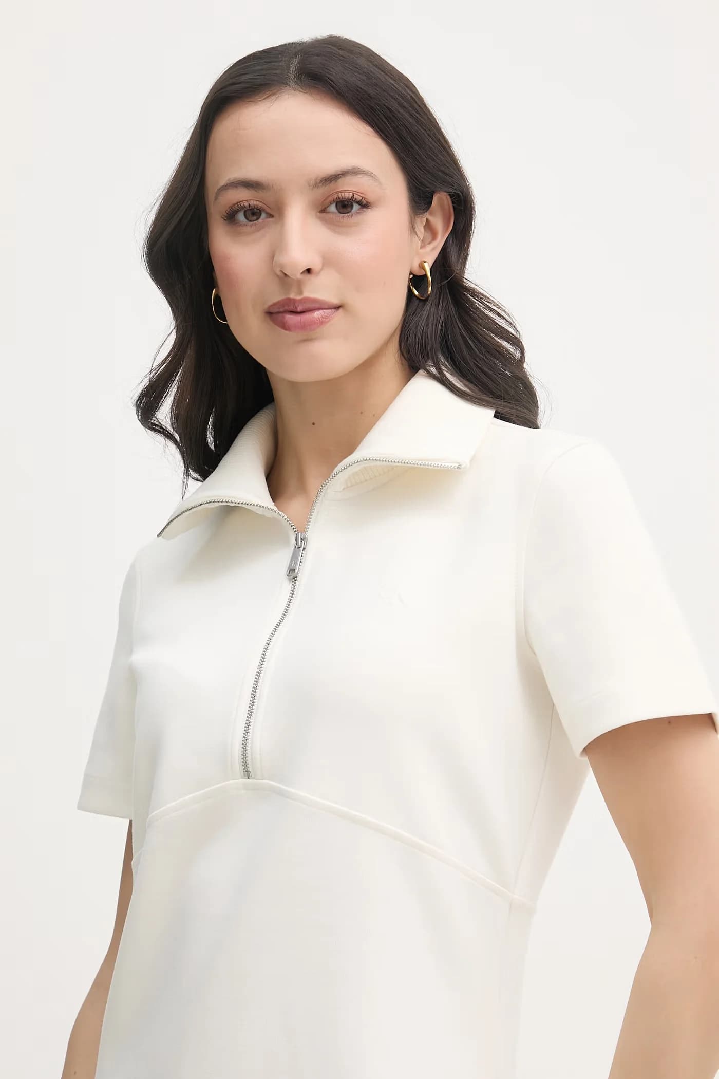 Платье из вискозы бежевое для женщин - фото 4