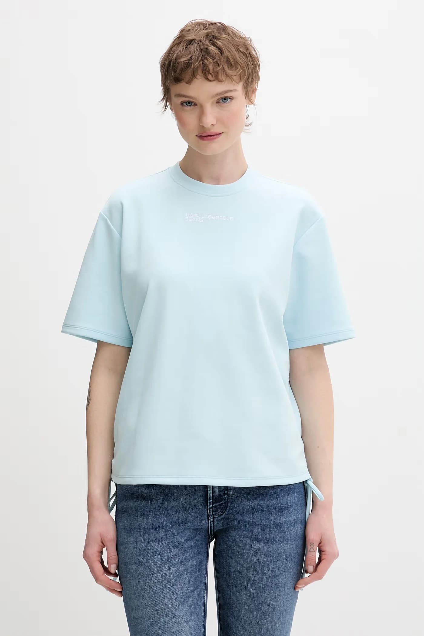 Женская футболка синяя для женщин