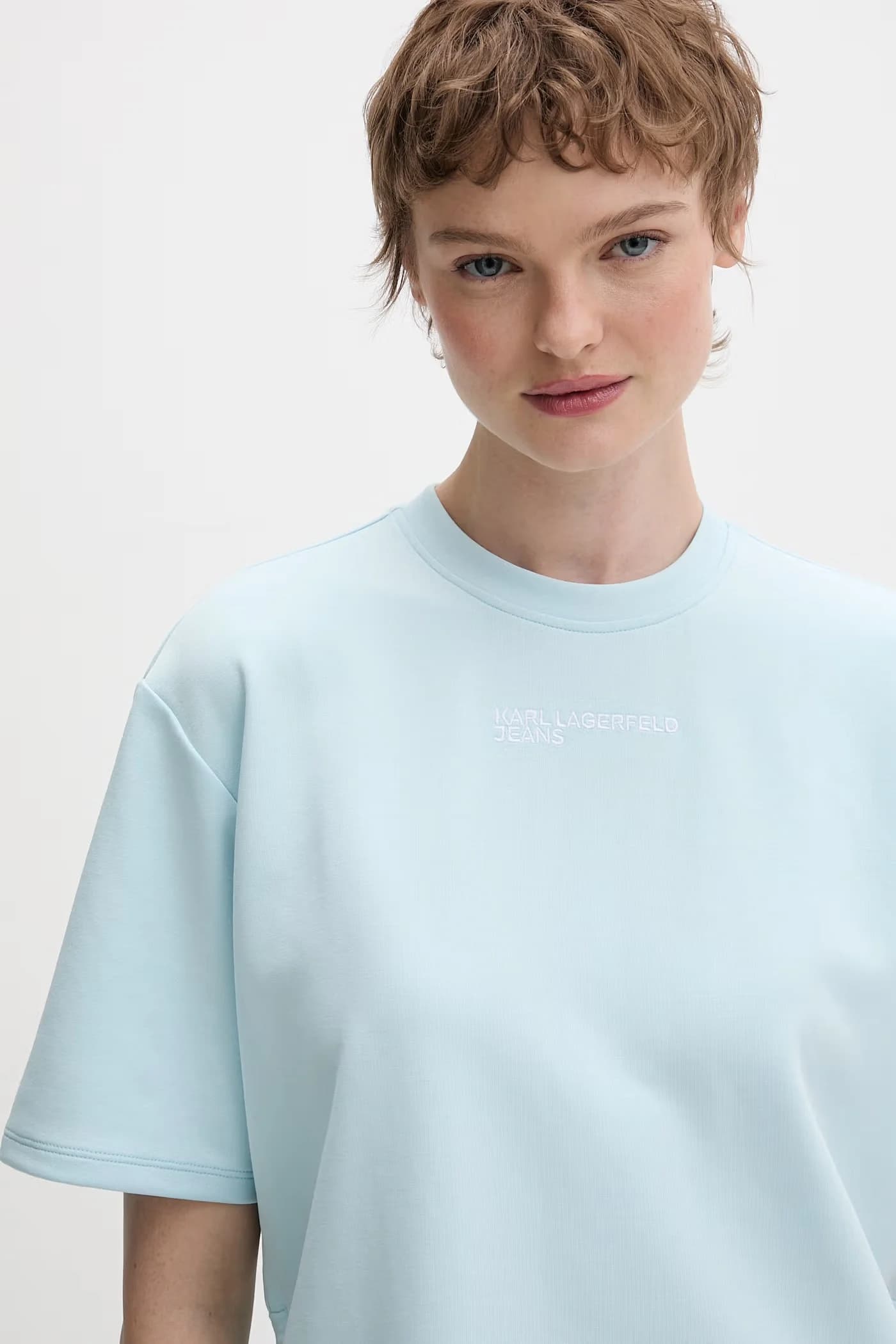 Женская футболка синяя для женщин - фото 4