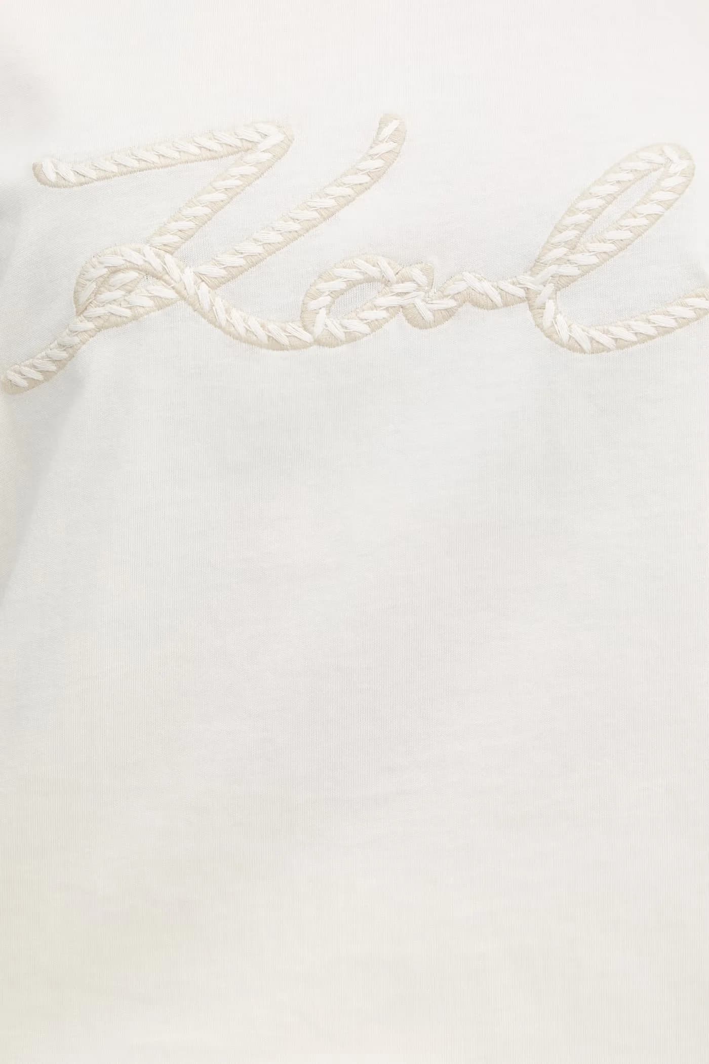 Женская хлопковая футболка бежевая для женщин - фото 6