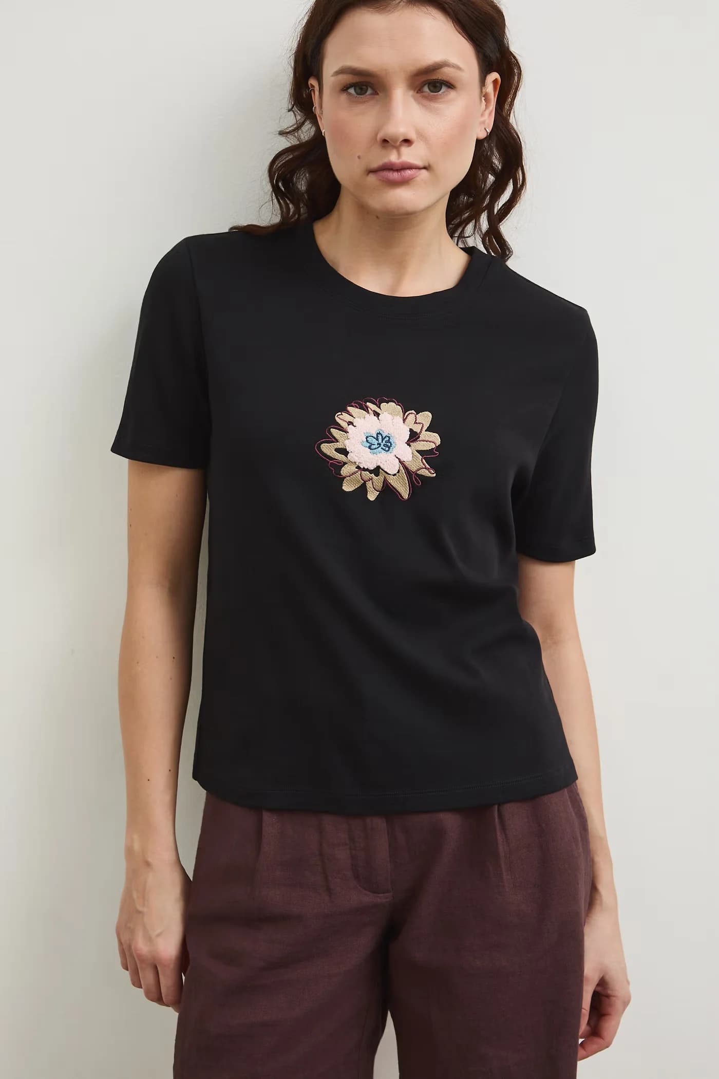 футболка черная для женщин