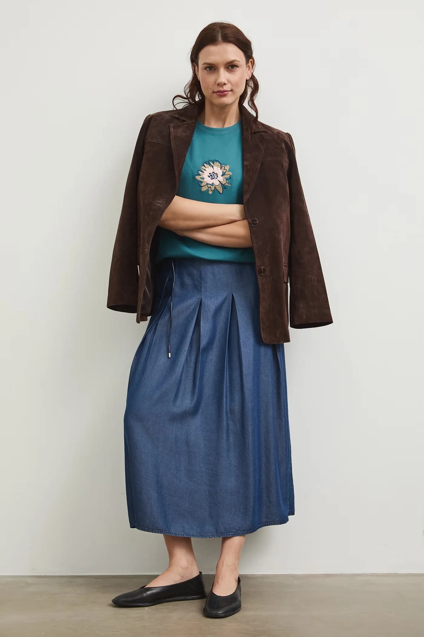 футболка бирюзовая для женщин - фото 2