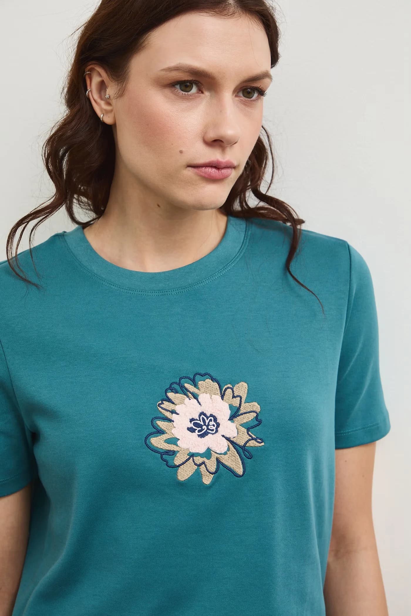 футболка бирюзовая для женщин - фото 4