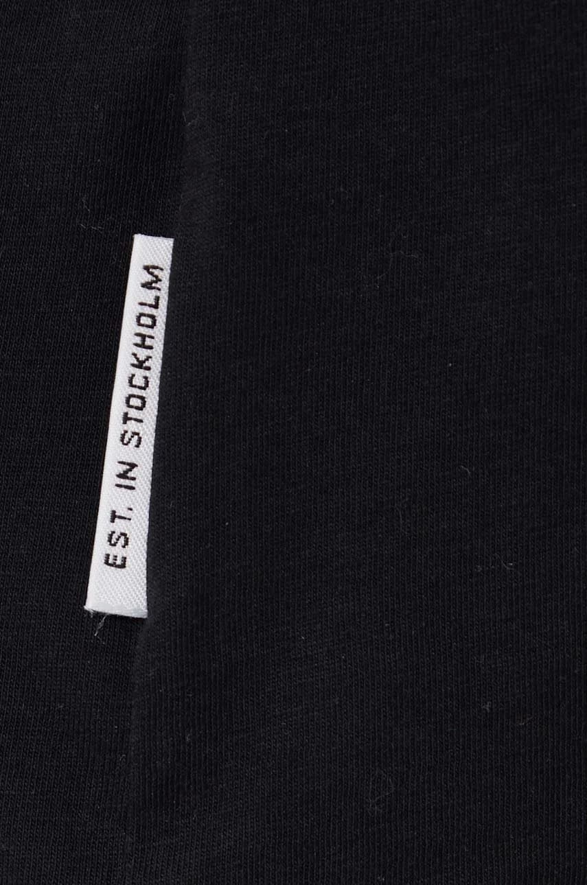 Хлопковая футболка черная для женщин - фото 5