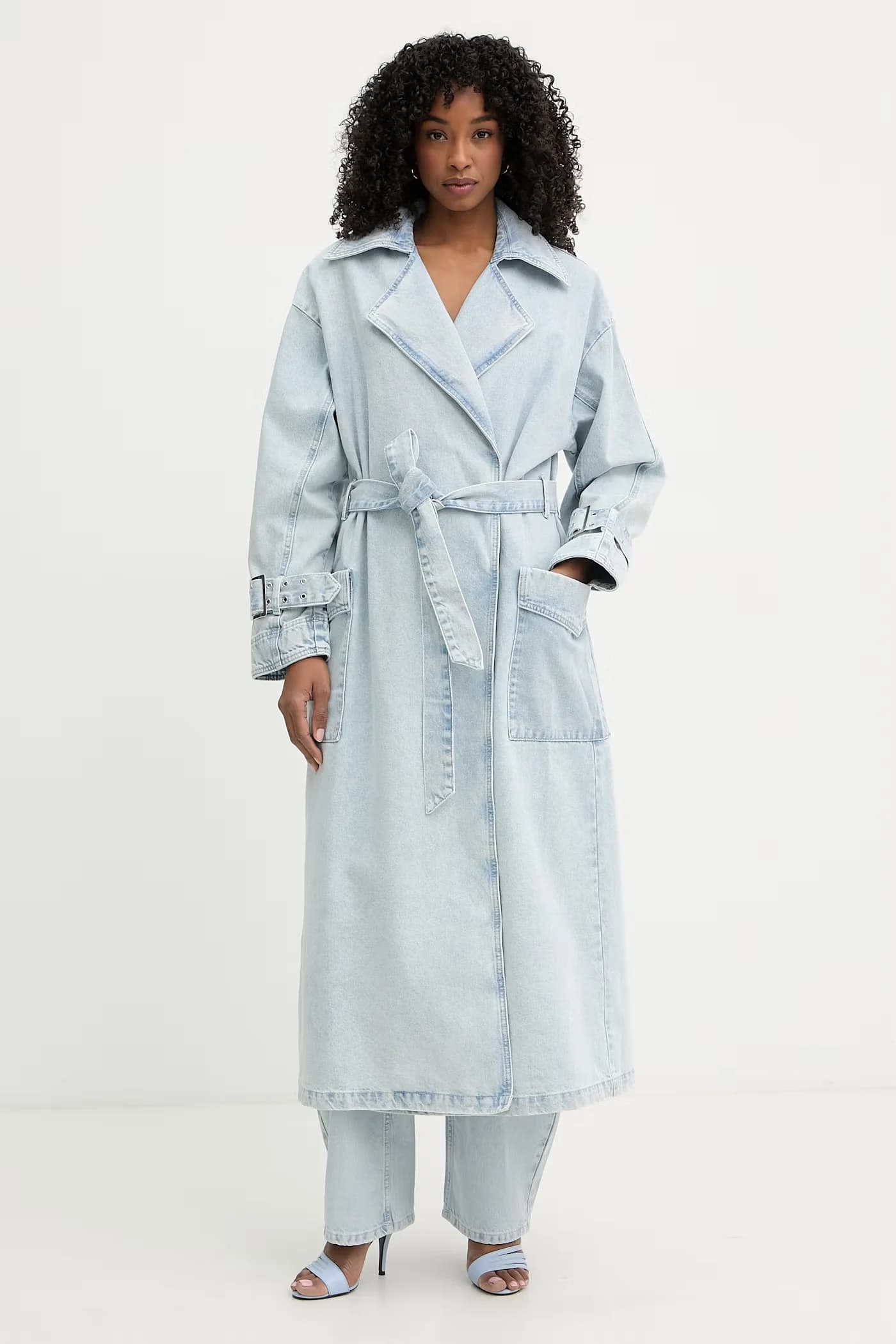 Женский джинсовый тренч