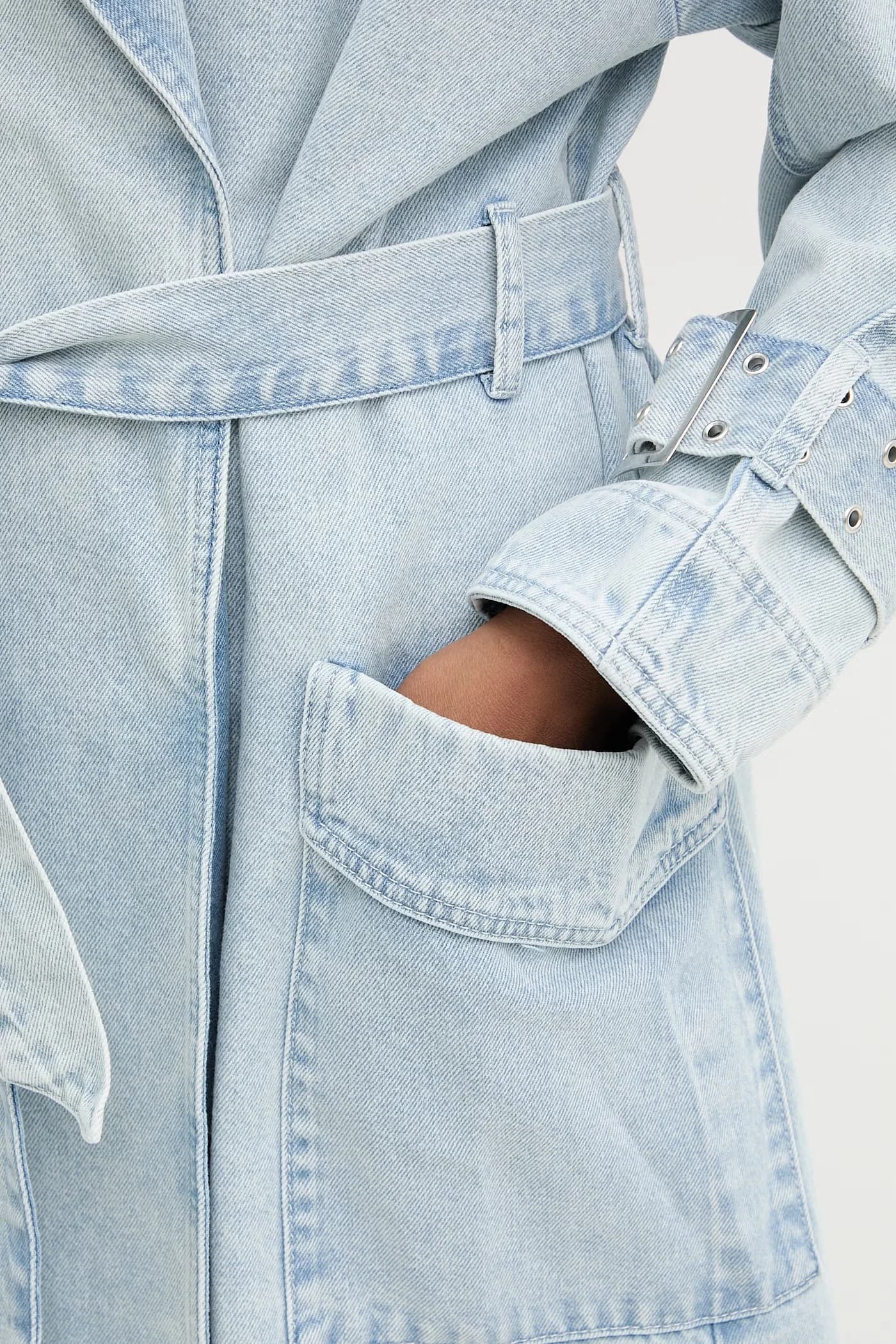 Женский джинсовый тренч - фото 5