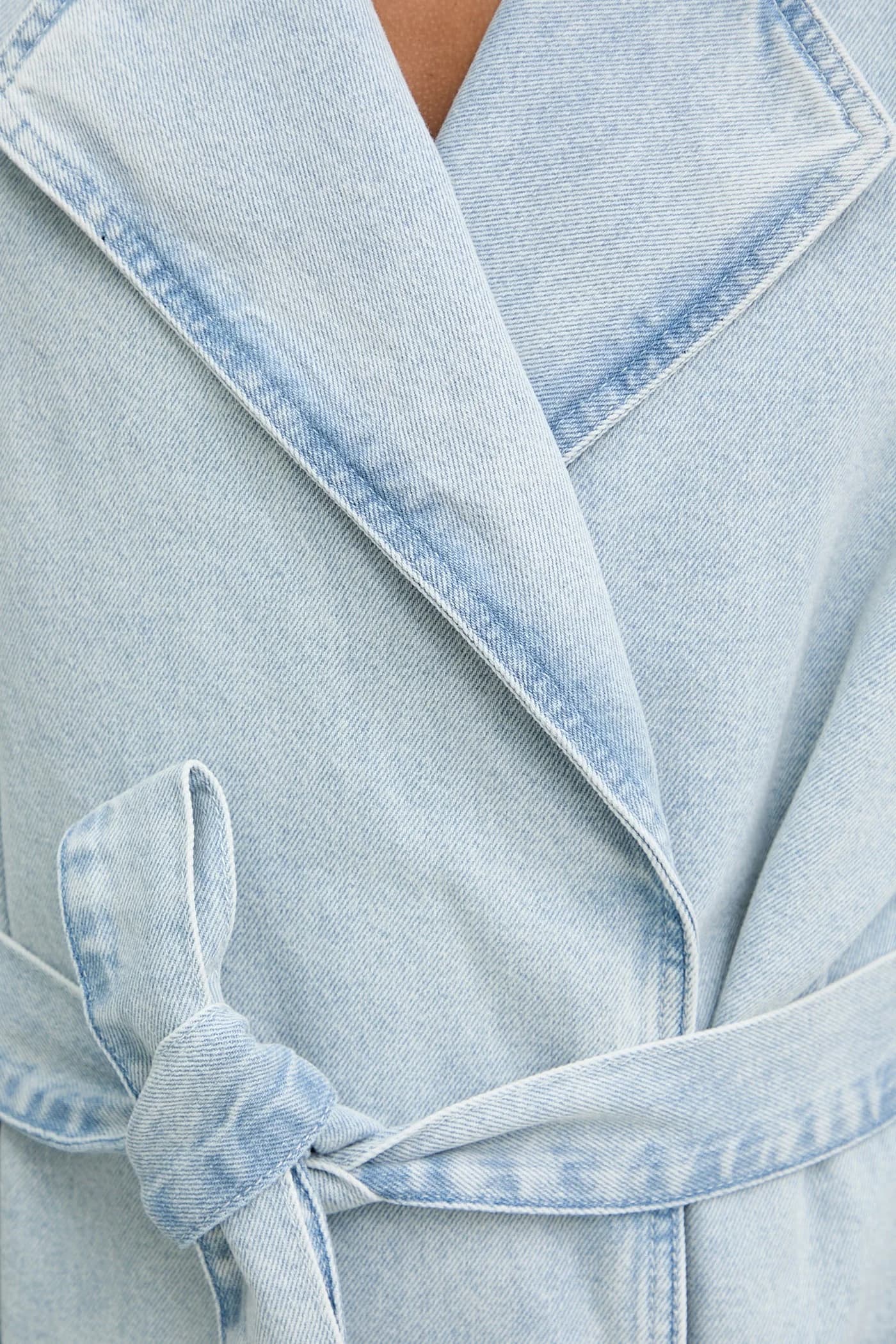 Женский джинсовый тренч - фото 6