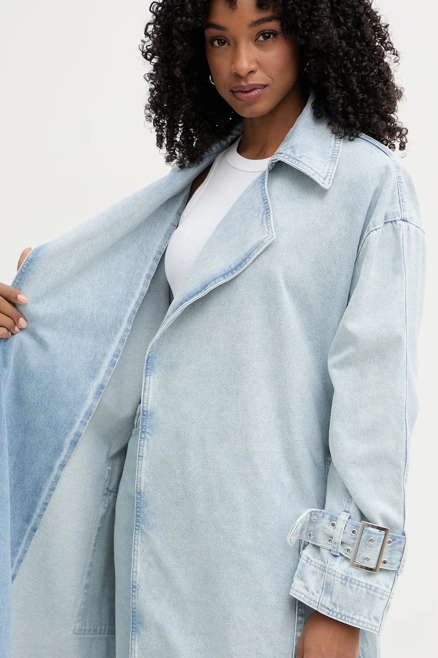 Женский джинсовый тренч - фото 7