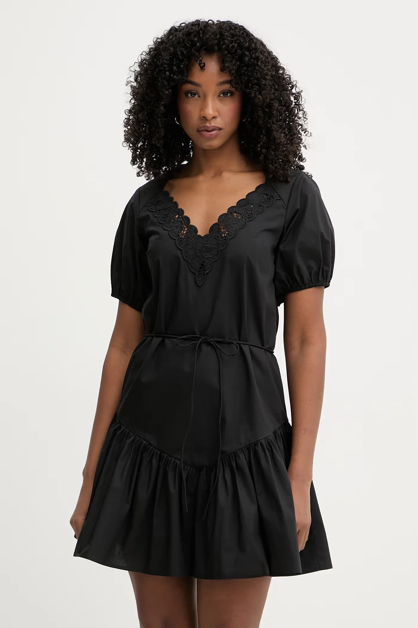 Расклешенное хлопковое платье