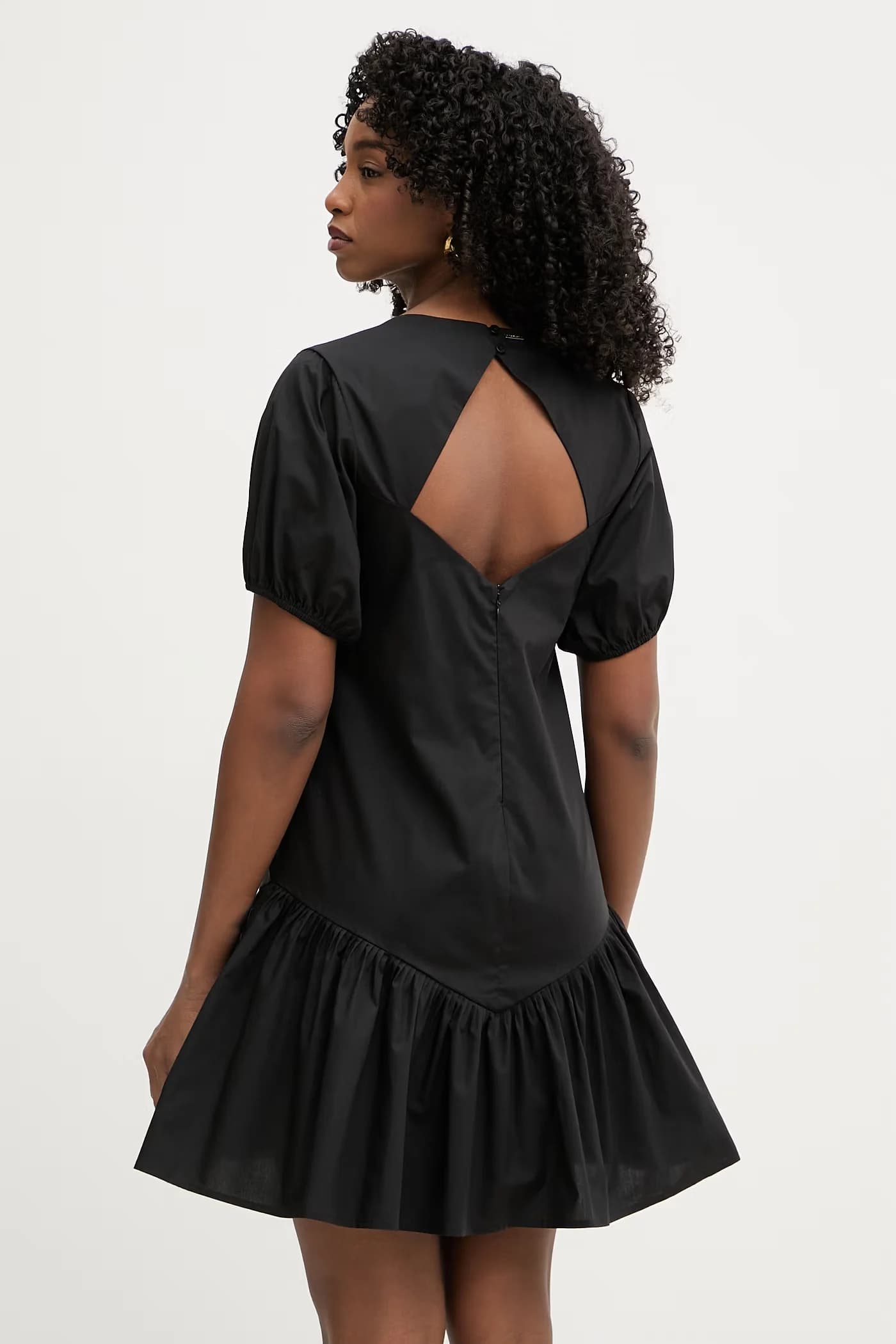 Расклешенное хлопковое платье - фото 3