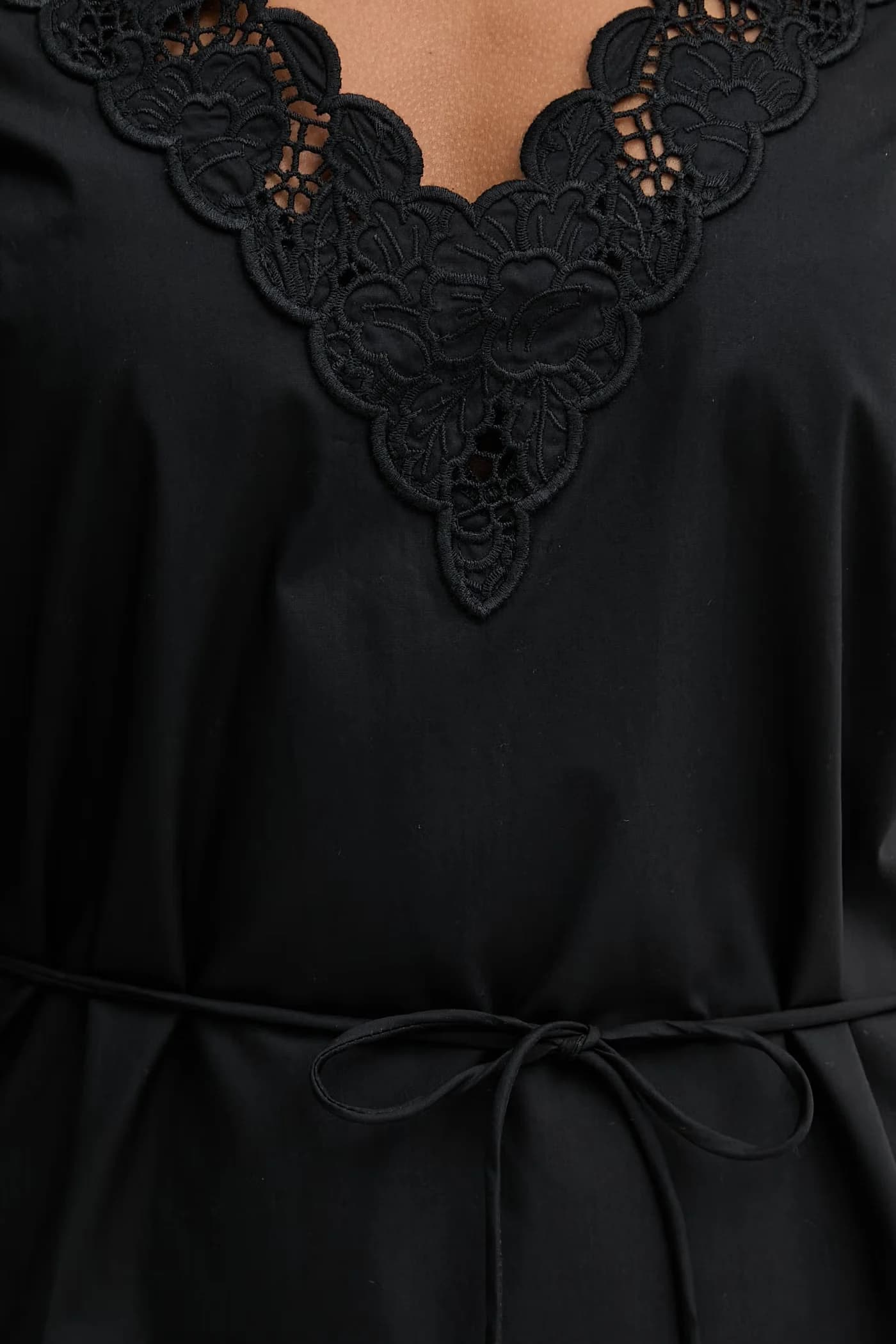 Расклешенное хлопковое платье - фото 5