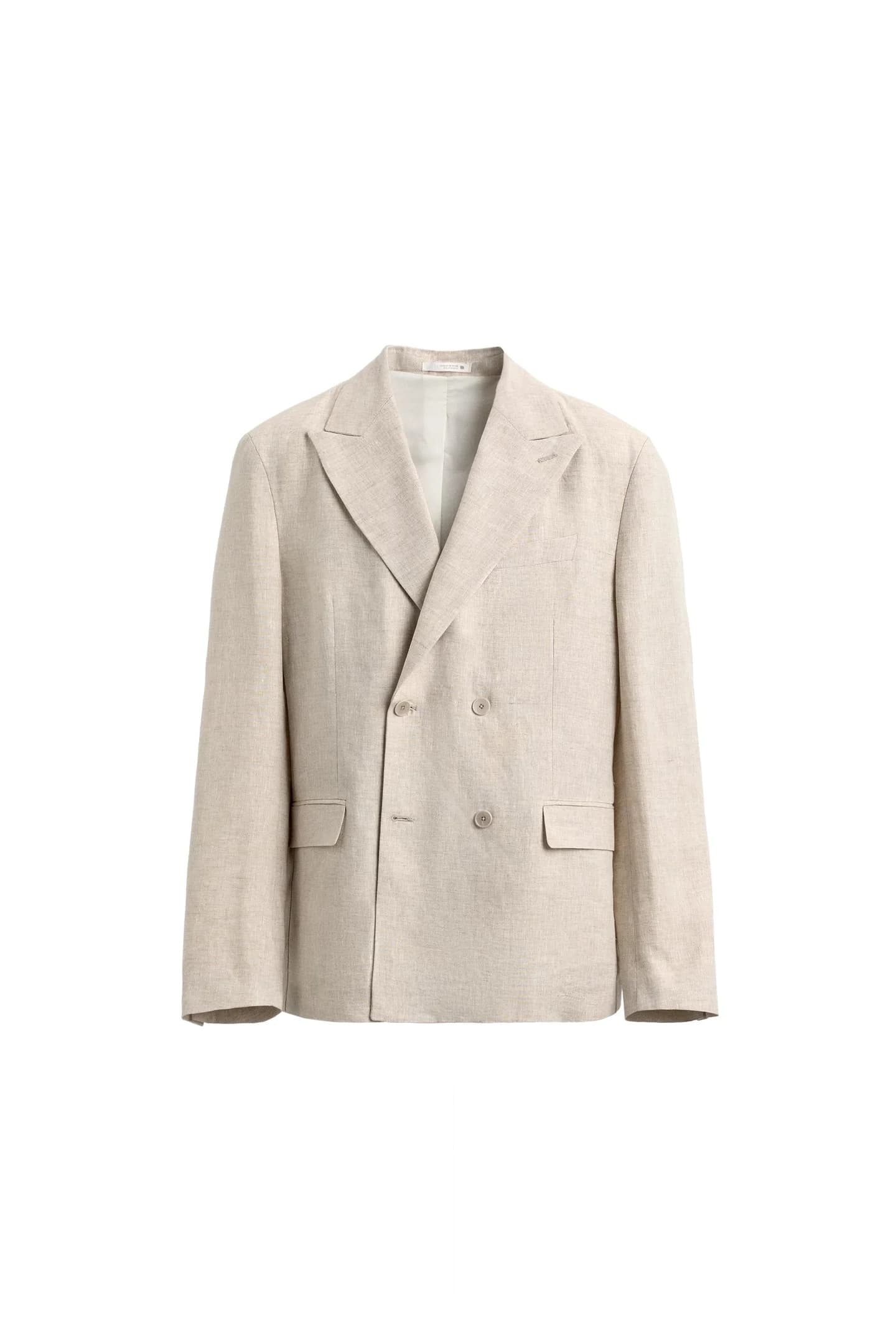 ДВУБОРТНЫЙ ПИДЖАК ИЗ 100% ЛЬНА - фото 3