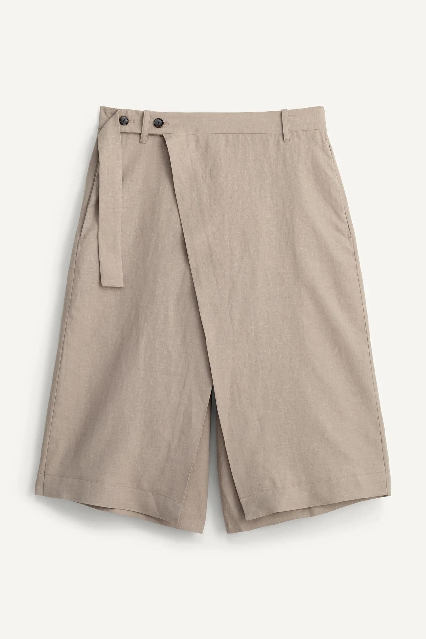 ШИРОКИЕ ШОРТЫ ПАРЕО ИЗ 100% ЛЬНА