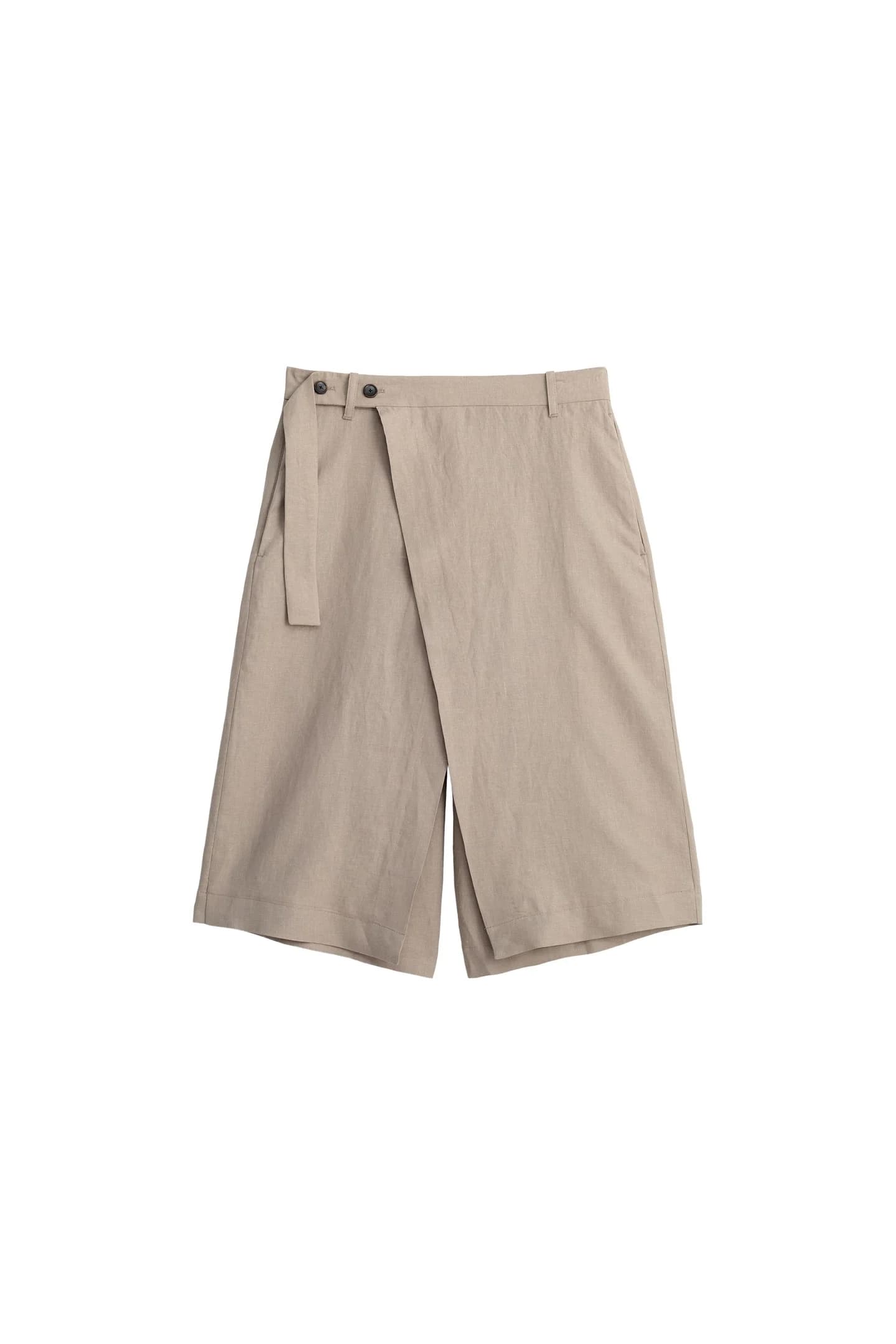 ШИРОКИЕ ШОРТЫ ПАРЕО ИЗ 100% ЛЬНА - фото 3