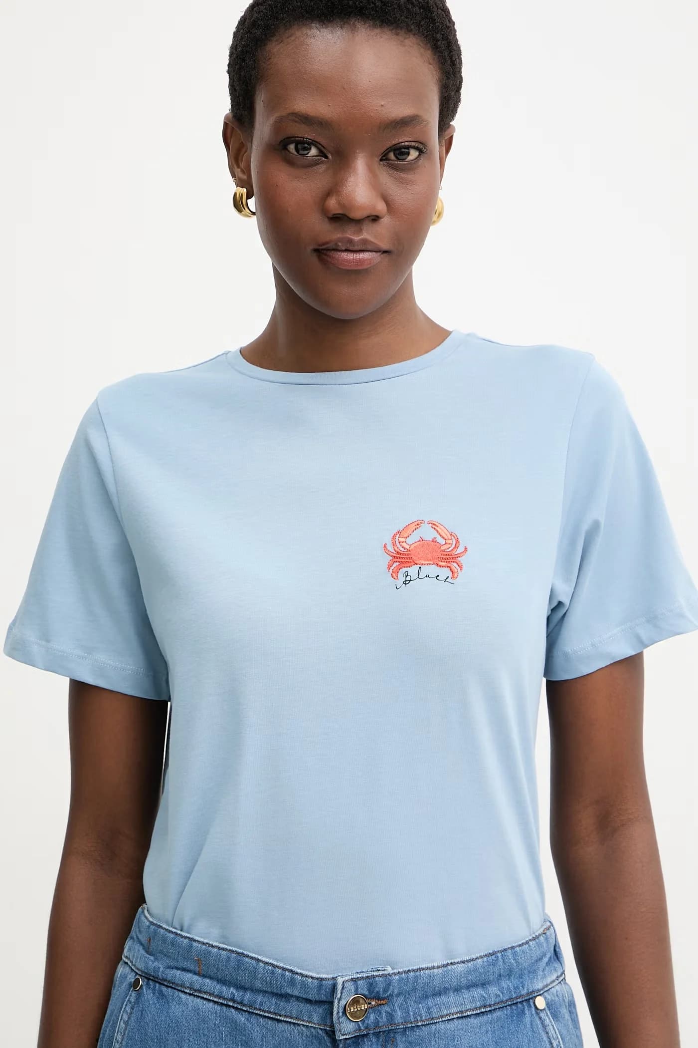 PEPE хлопковая женская футболка - фото 4