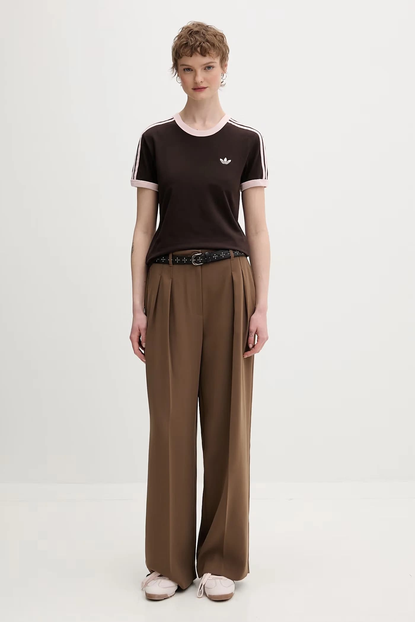 Женская хлопковая футболка с эластаном - фото 2