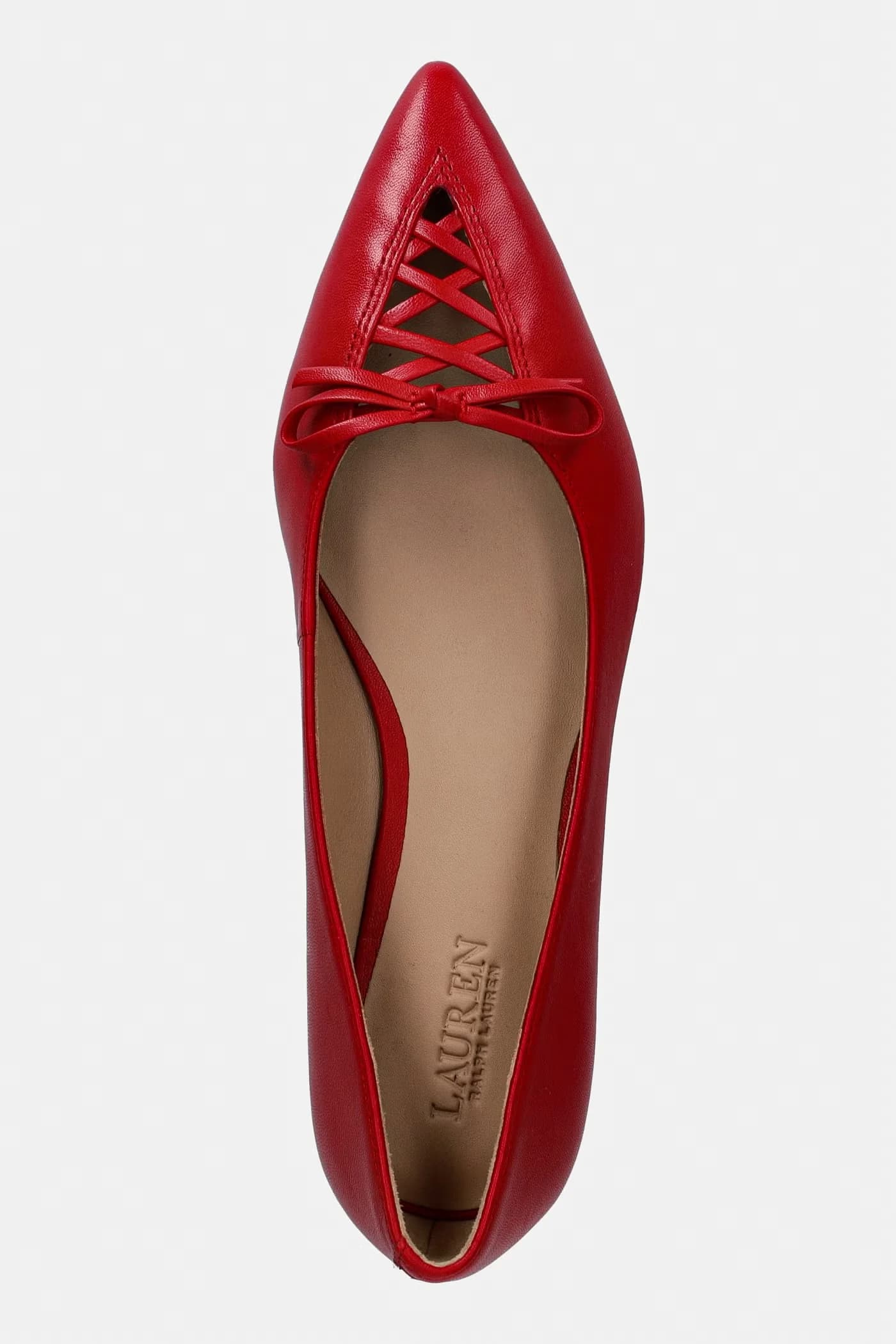 Кожаные балетки London на шнуровке - фото 4