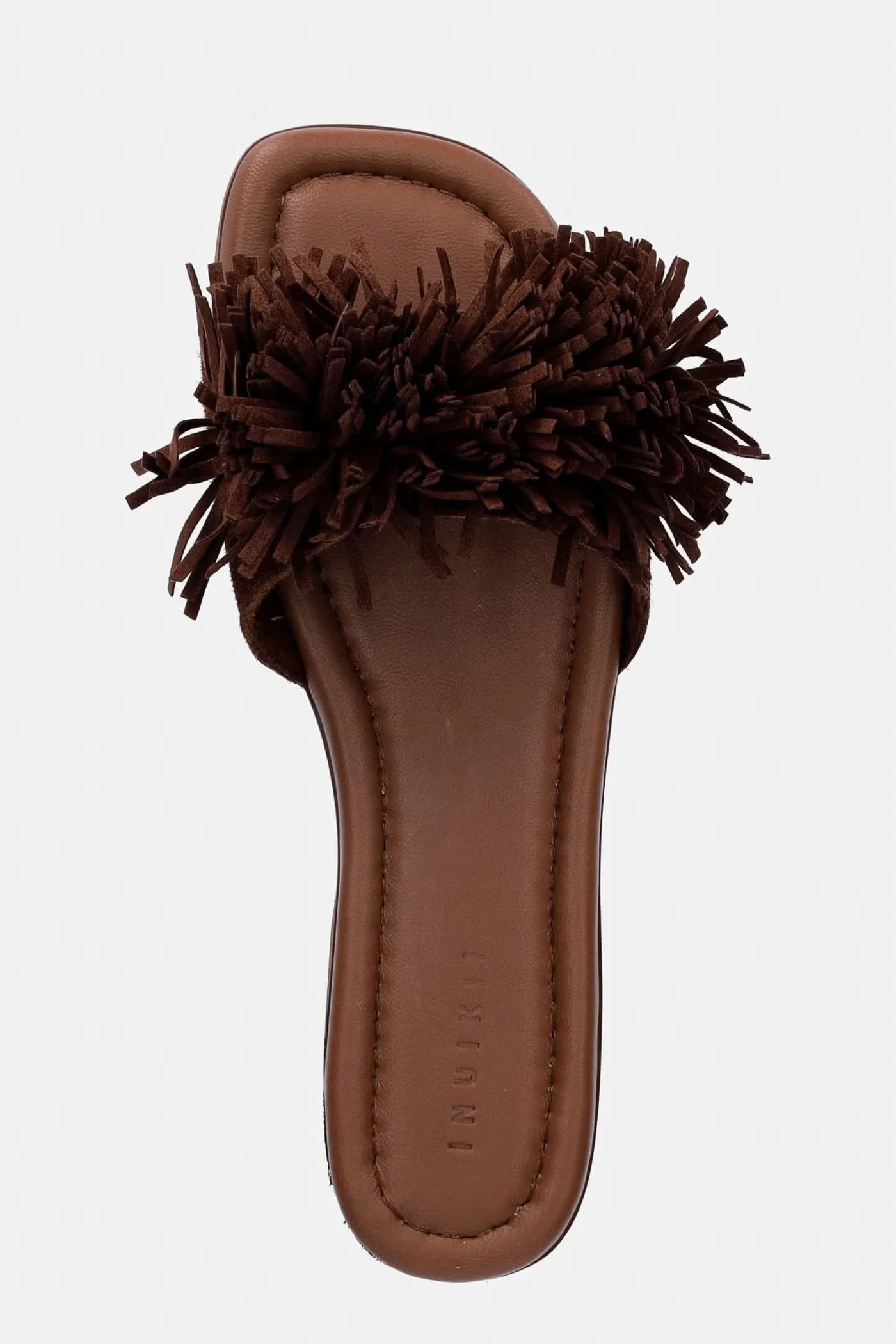 Женские замшевые тапочки Fringes Flower - фото 4