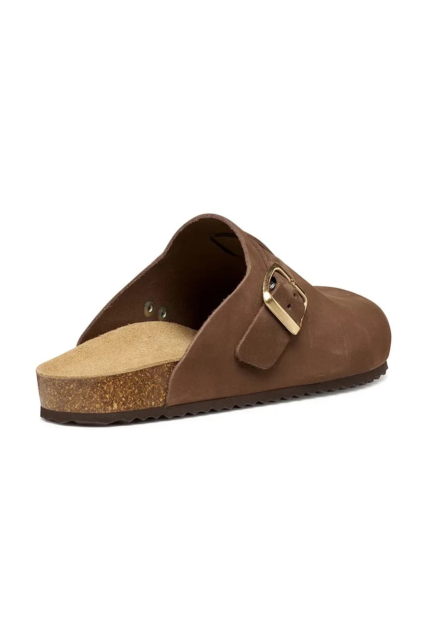 Женские сабо из нубука D BRIONIA - фото 3