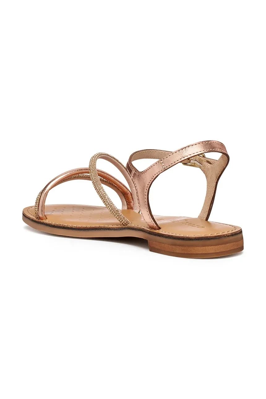 MAALUSIAC женские кожаные босоножки с открытым носком - фото 4