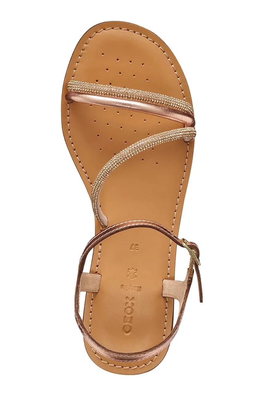 MAALUSIAC женские кожаные босоножки с открытым носком - фото 5