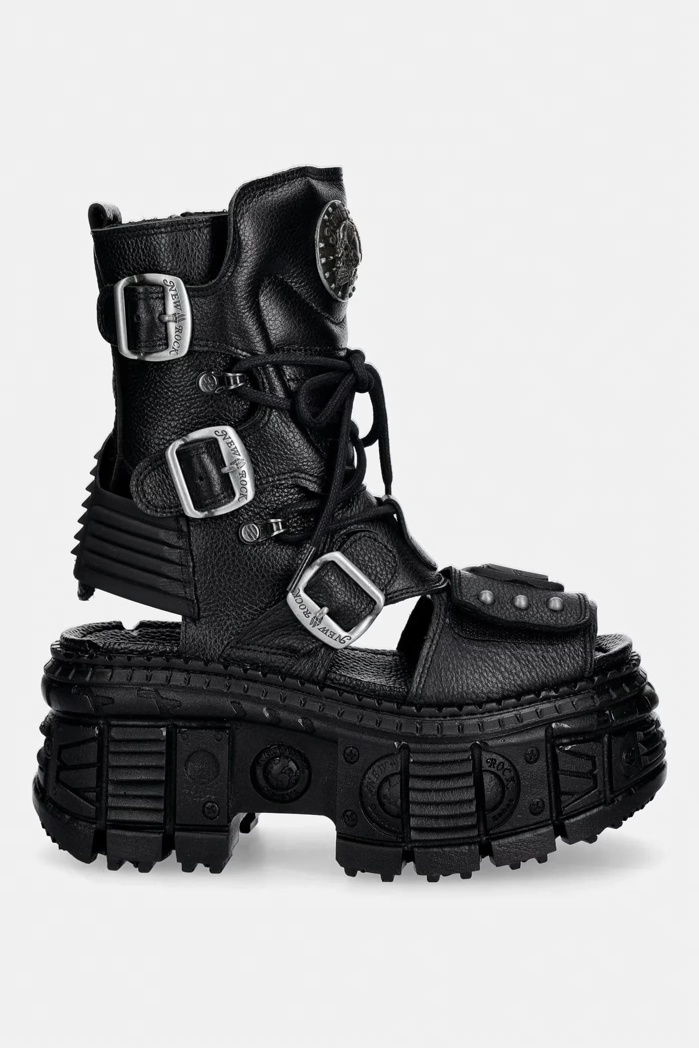 Сандалии женские кожаные LUXOR NEGRO TANK CASCO NE - фото 2