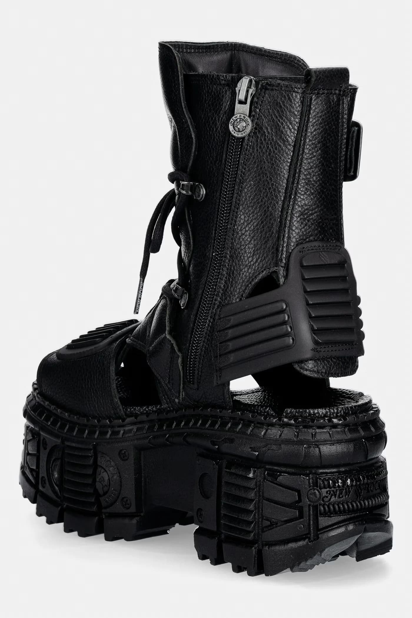 Сандалии женские кожаные LUXOR NEGRO TANK CASCO NE - фото 3