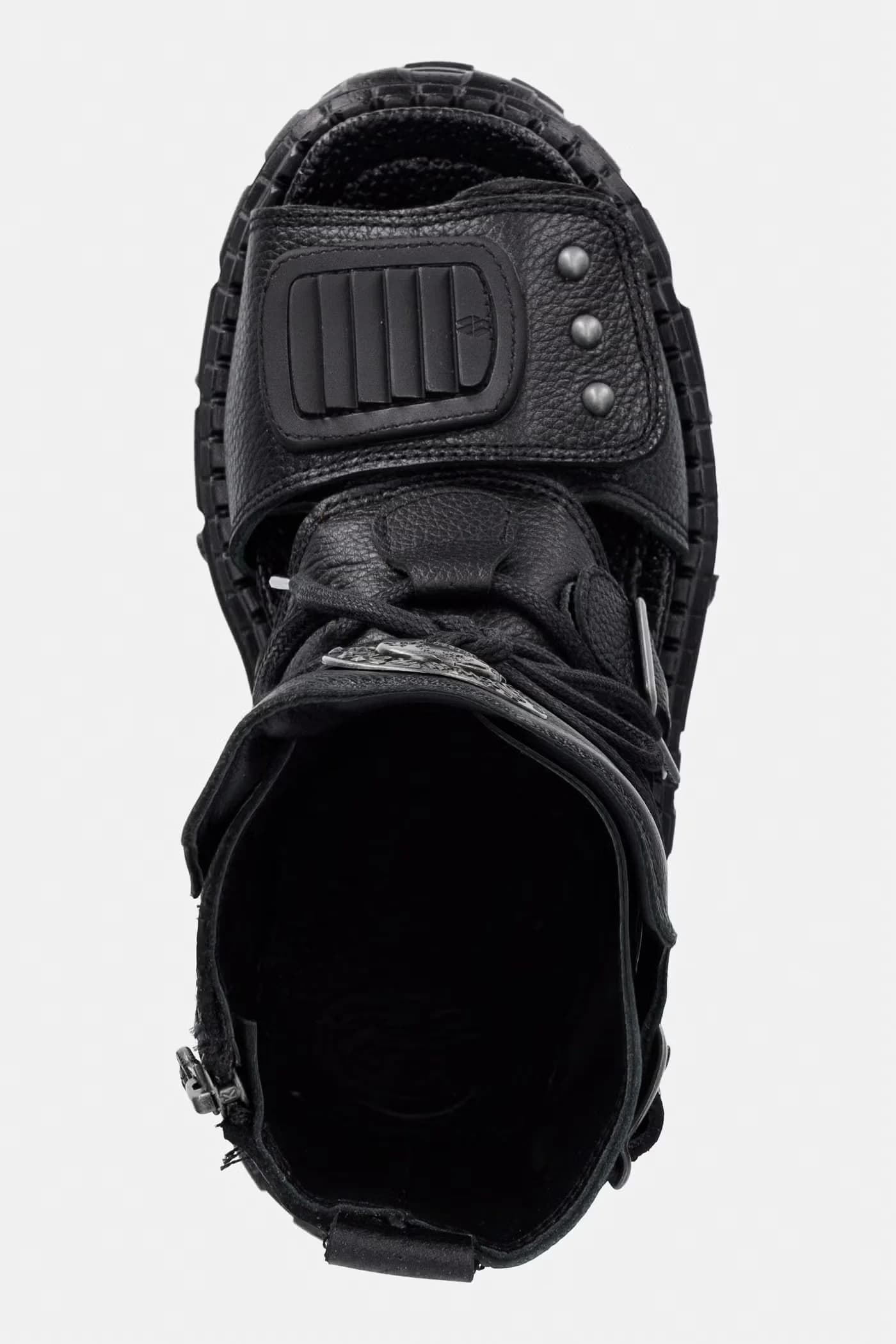 Сандалии женские кожаные LUXOR NEGRO TANK CASCO NE - фото 4