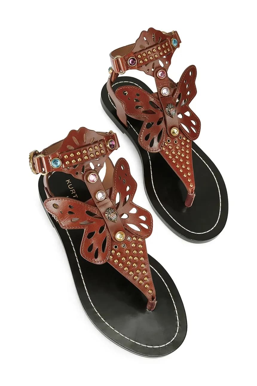 Женские кожаные римские сандалии Boho Butterfly Gladiator - фото 2
