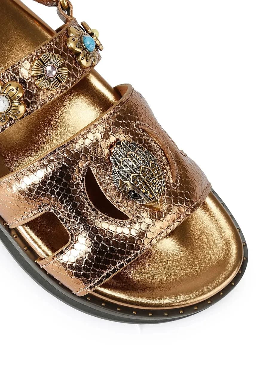 Женские шлепанцы на плоской подошве с вырезами Eagle - фото 4