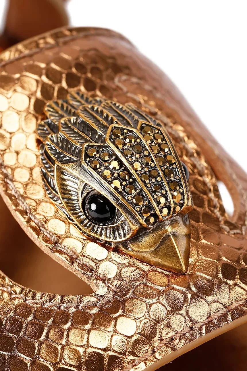 Женские шлепанцы на плоской подошве с вырезами Eagle - фото 5