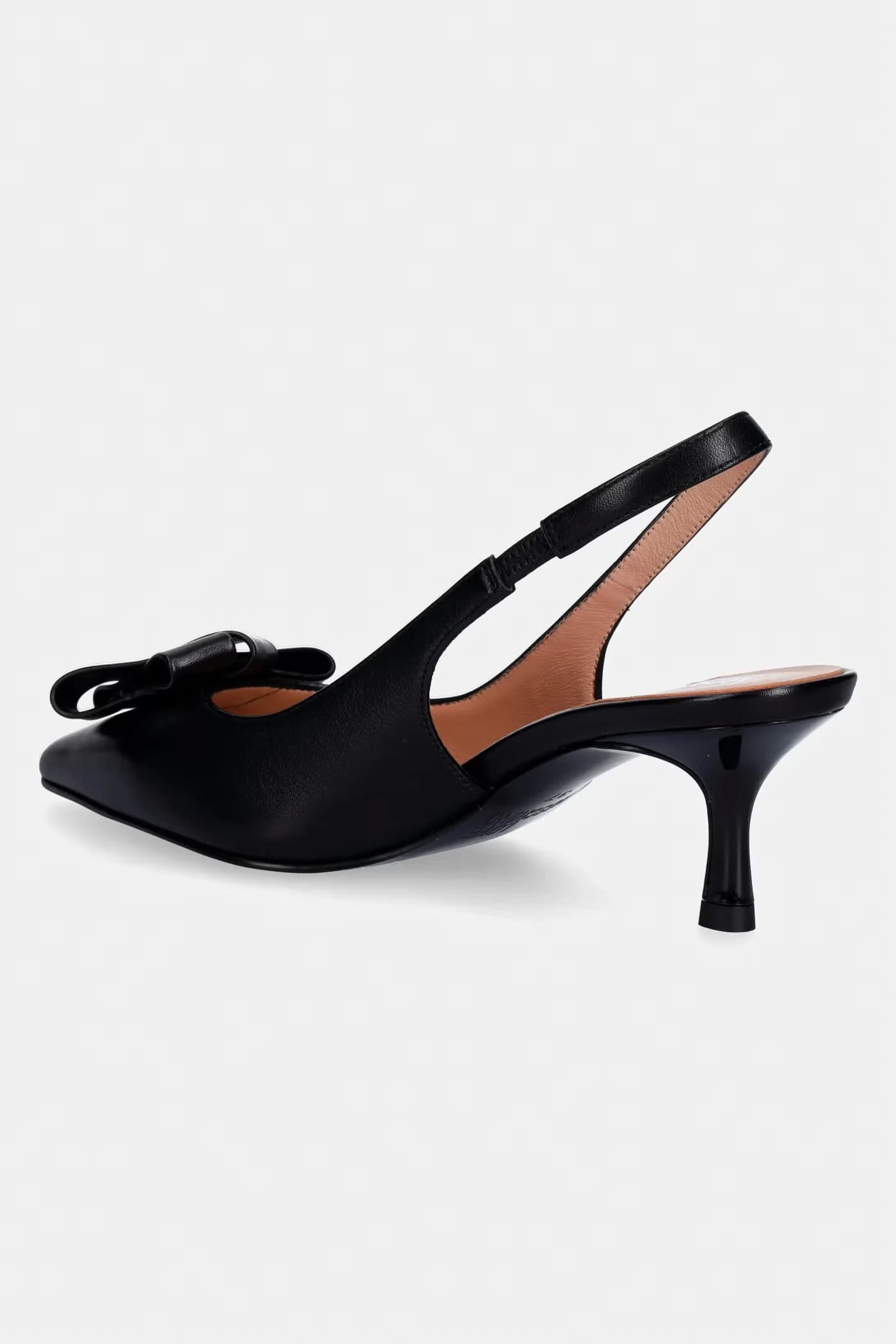 Кожаные туфли на высоком каблуке - фото 3