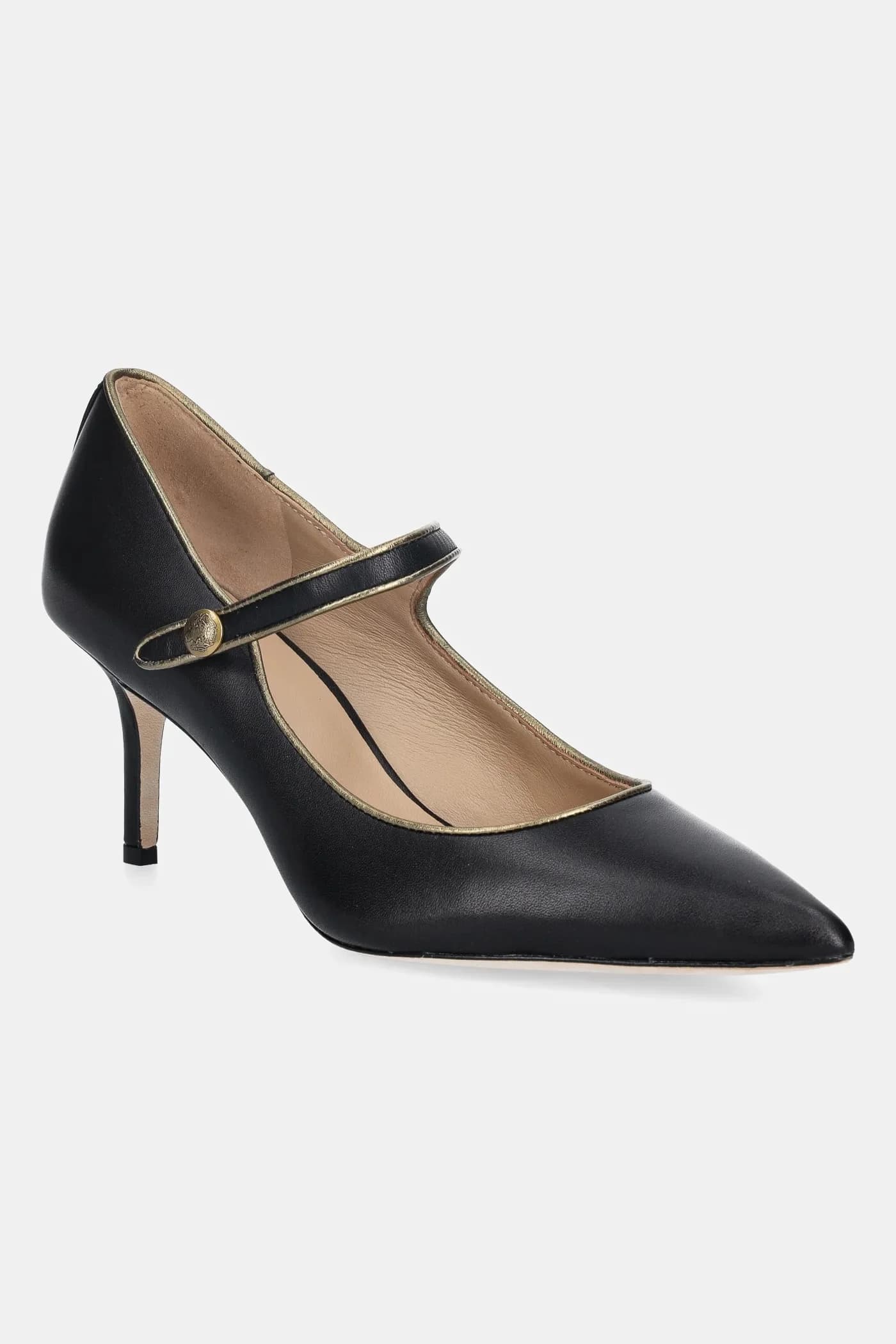 Кожаные туфли Lanette Mj2 на высоком каблуке