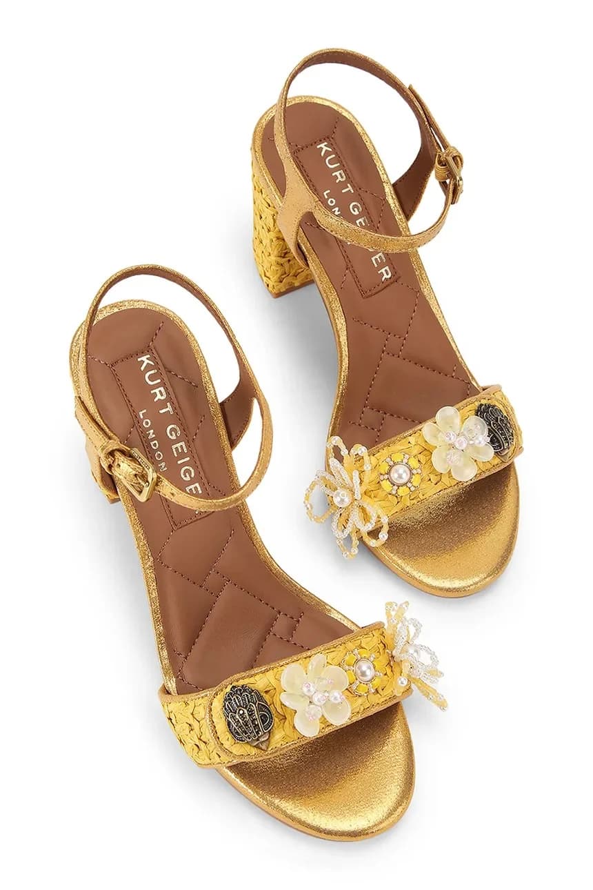 Босоножки Kensington Langley на каблуке из рафии - фото 2