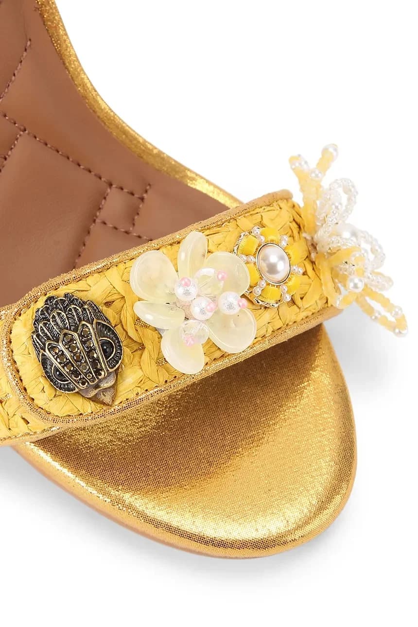 Босоножки Kensington Langley на каблуке из рафии - фото 4