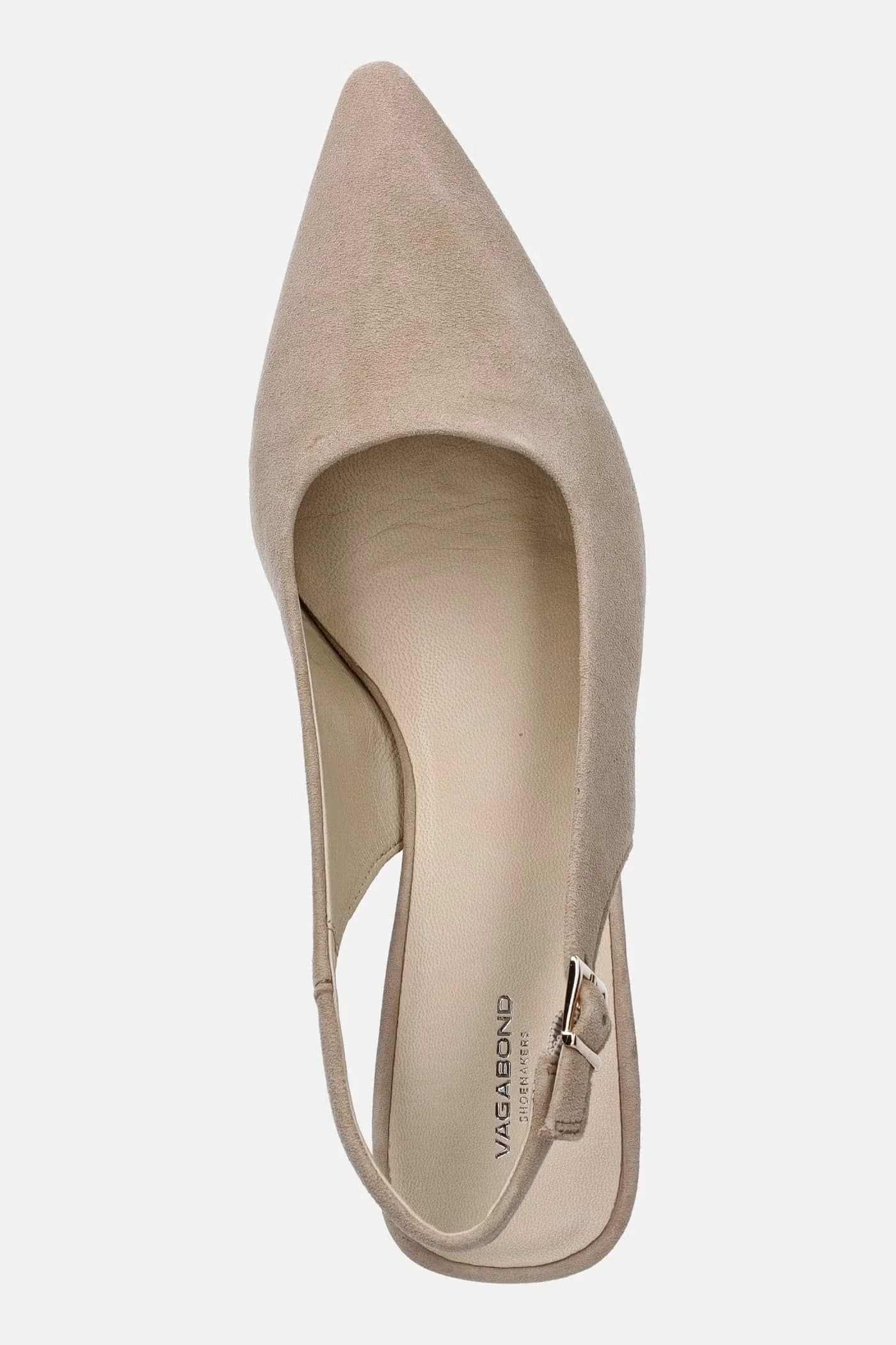 Туфли-лодочки MARTA из нубука с открытой пяткой. - фото 4