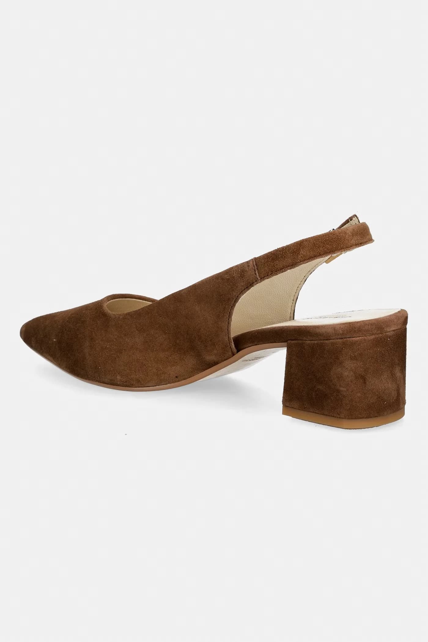 Туфли-лодочки MARTA из нубука с открытой пяткой. - фото 3