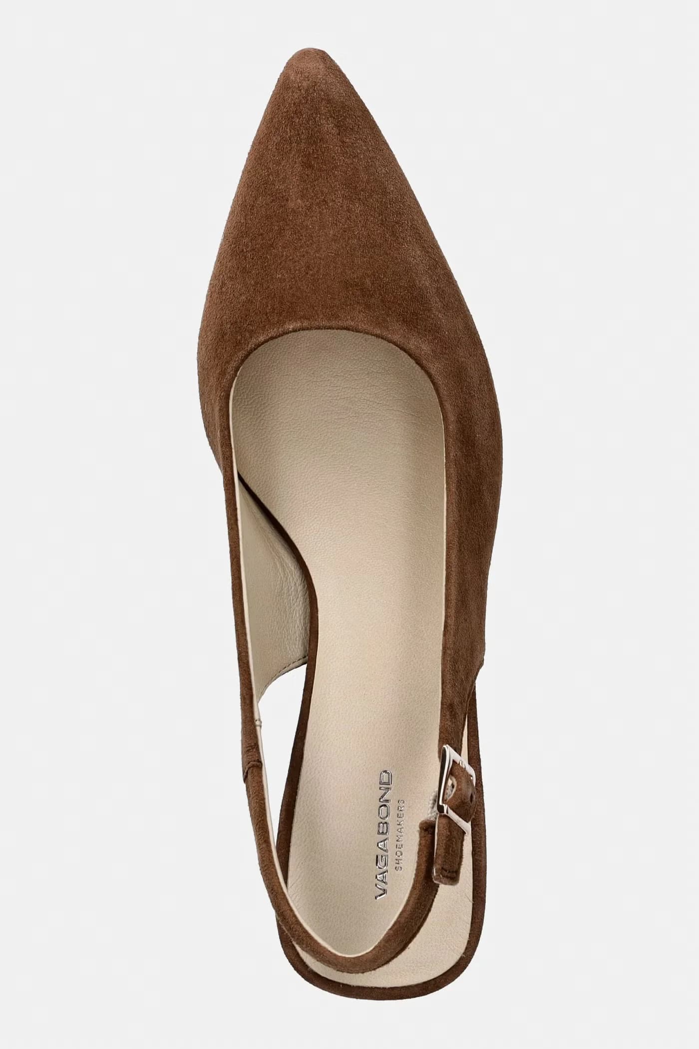 Туфли-лодочки MARTA из нубука с открытой пяткой. - фото 4