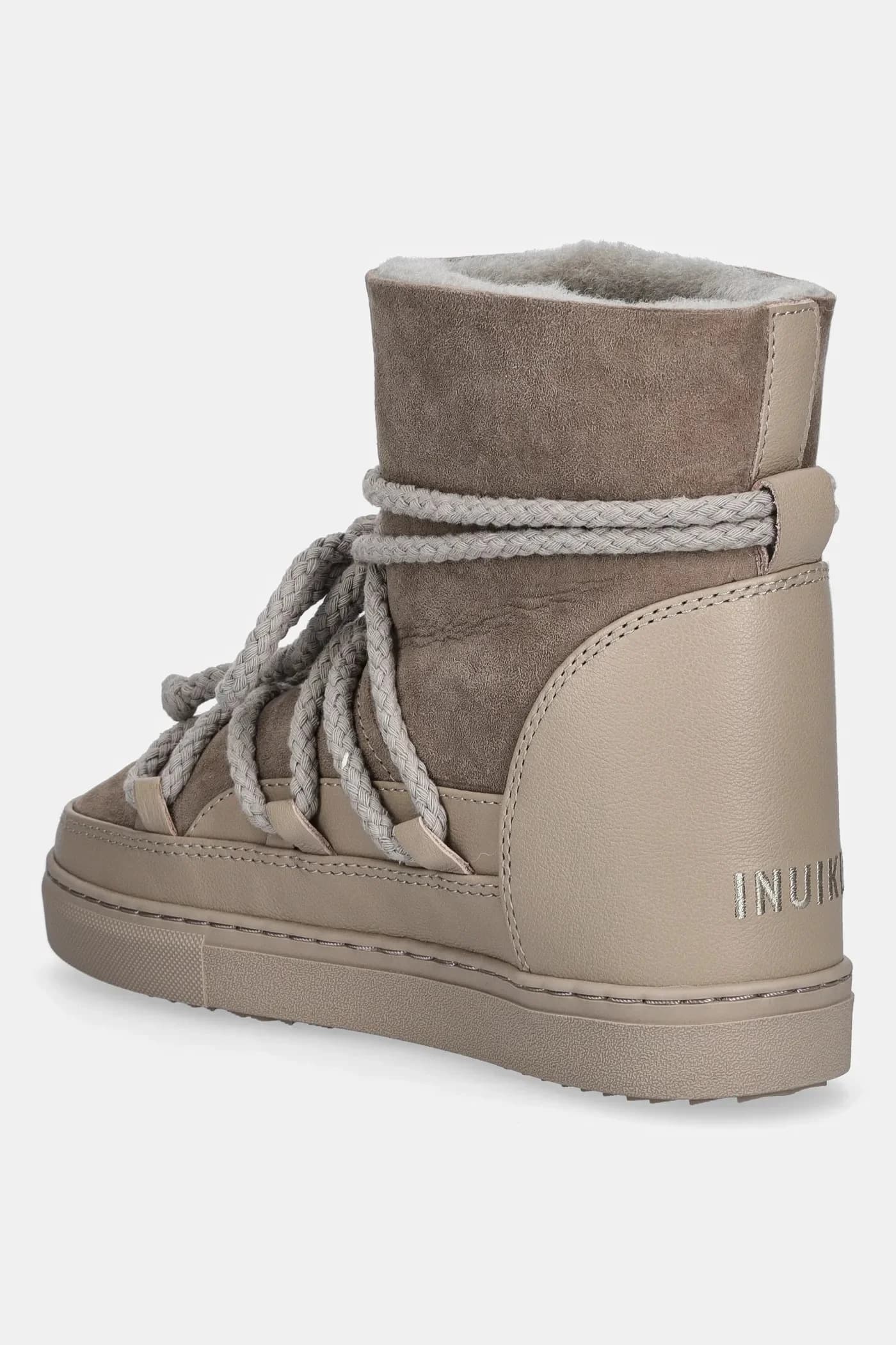 Классические замшевые зимние ботинки на танкетке - фото 3