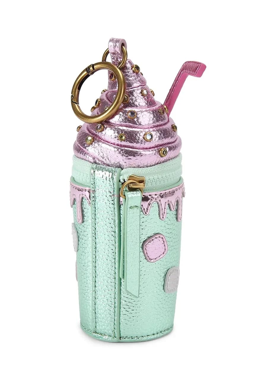 Женский кожаный брелок с подвеской в ​​виде кофейной чашки - фото 2