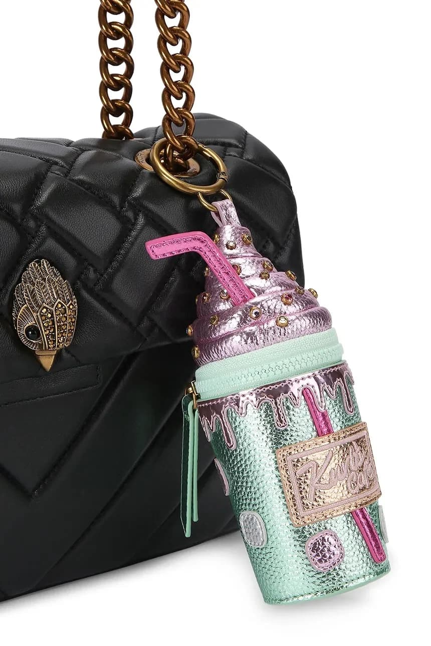 Женский кожаный брелок с подвеской в ​​виде кофейной чашки - фото 3