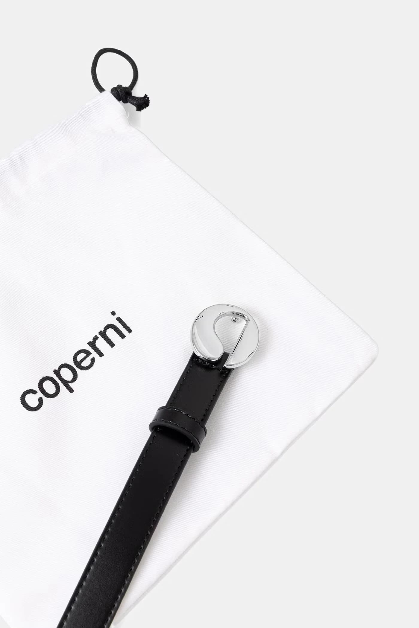 Женский кожаный ремень с логотипом - фото 3