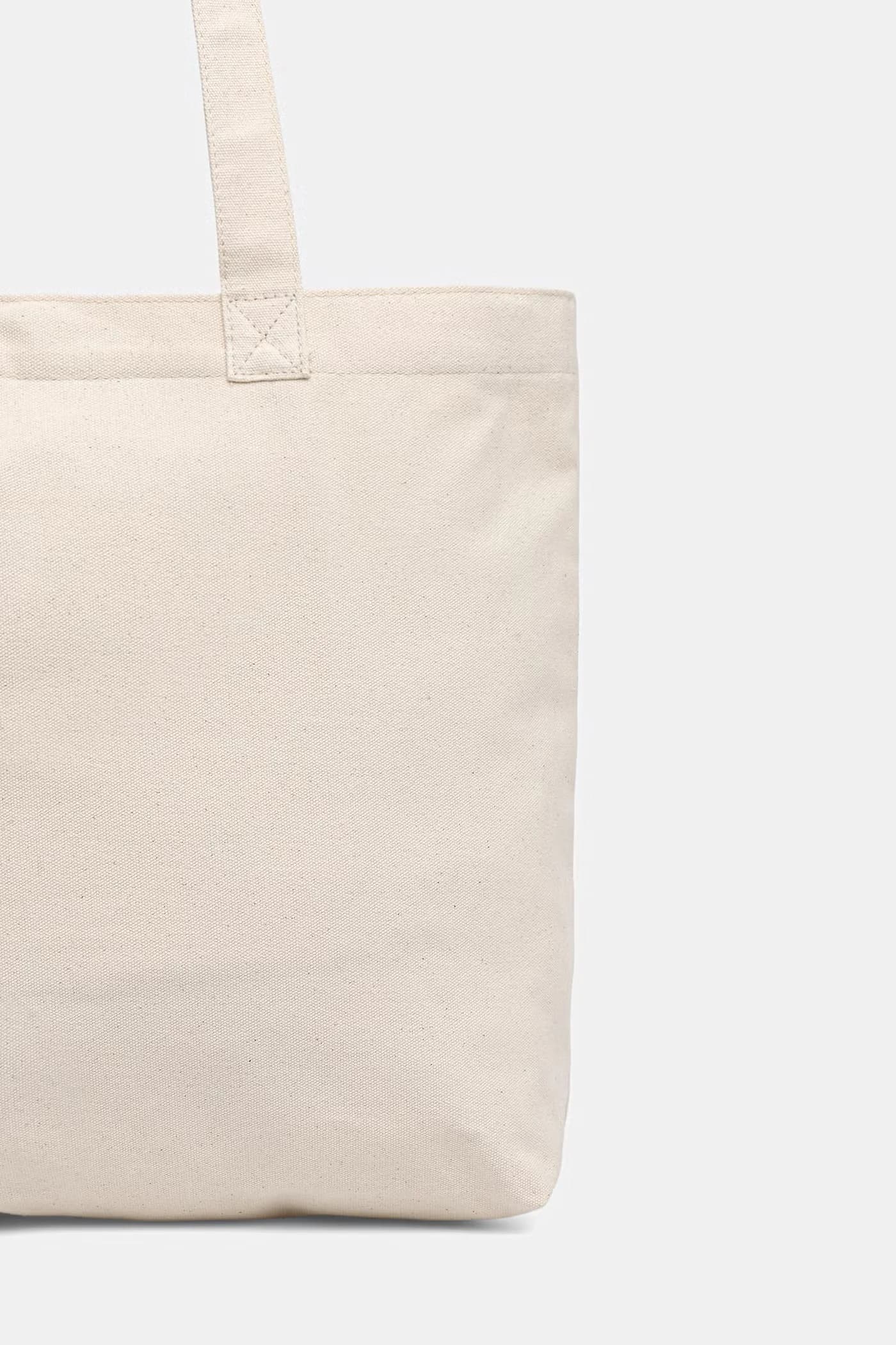 Хлопковая сумка с надписью - фото 3